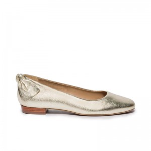 Bernardo Eloisa Bow Ballerinas Dames Goud | SLZ2038YI