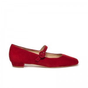 Bernardo Gabriela Mary Jane Ballerinas Dames Donkerrood | FYY1265BK