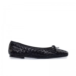 Bernardo Gwynn Woven Ballerinas Dames Zwart | MUH224JV