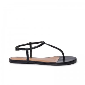 Bernardo Haven Thong Platte Sandalen Dames Zwart | PHH7756QS