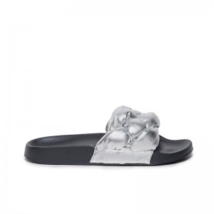 Bernardo Rylee Pool Schuifsandalen Dames Zilver | PMP6129WX