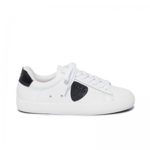 Bernardo Tatum Sneakers Dames Wit Zwart | APC1810WC