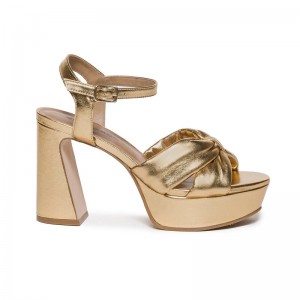 Bernardo Veronika Plateau Sandalen Dames Goud | HMT449AA