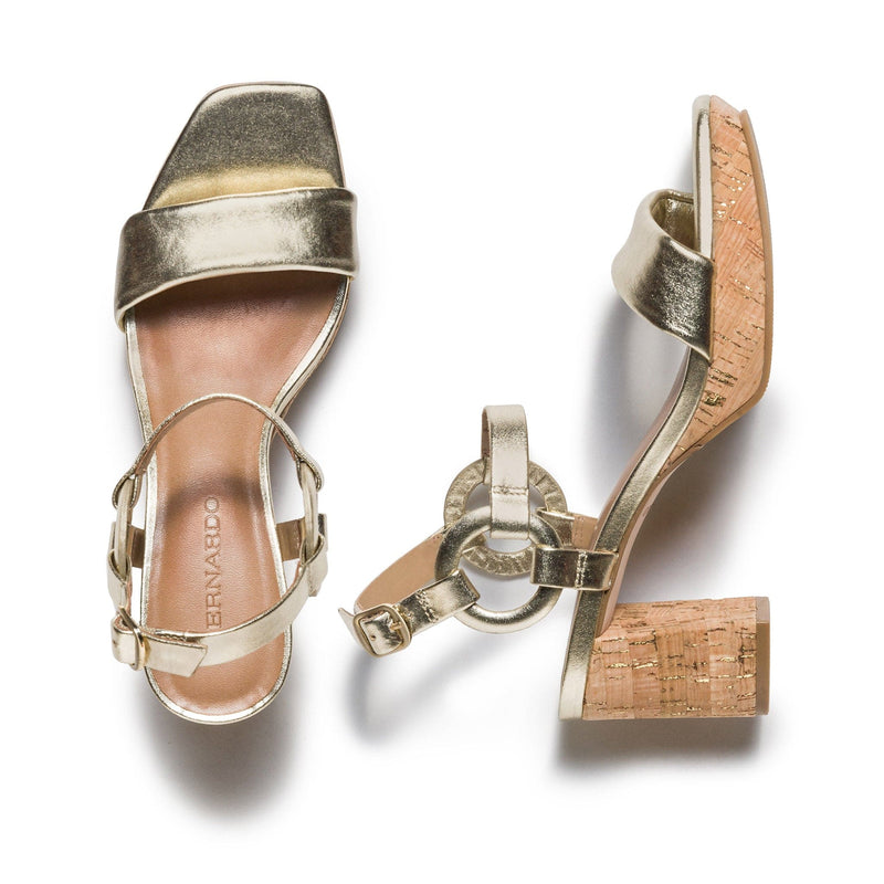 Bernardo Candace Plateau Sandalen Dames Goud | VIR423UC