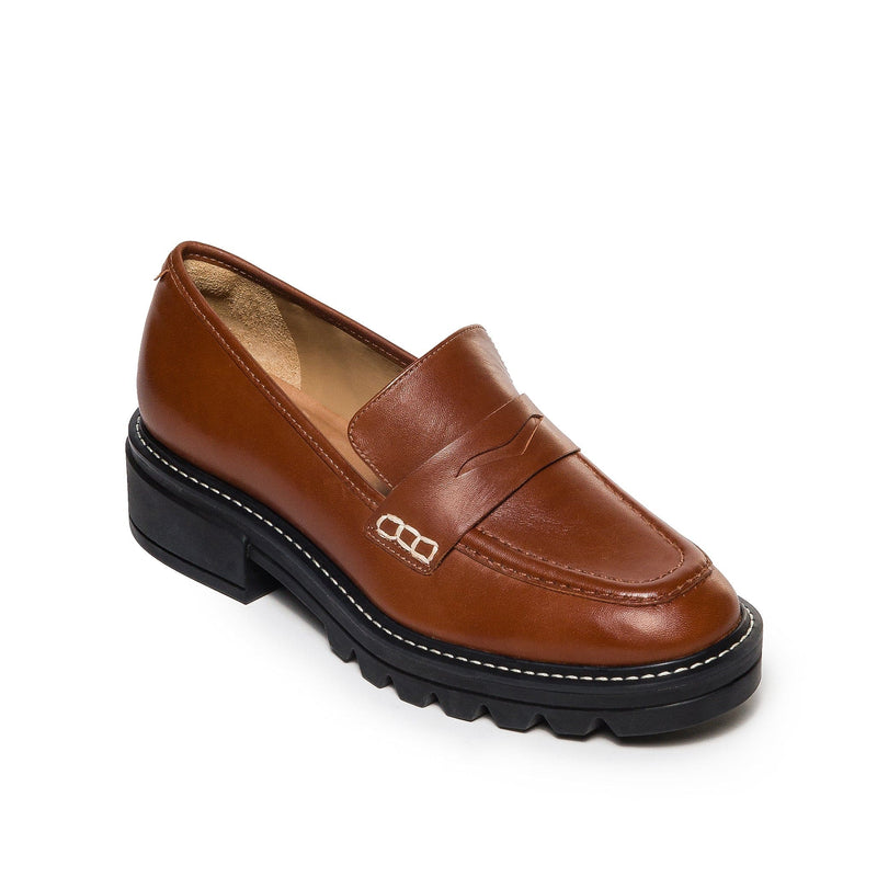 Bernardo Chandler Lug-Sole Loafers Dames Donkerbruin | KOT5014KU