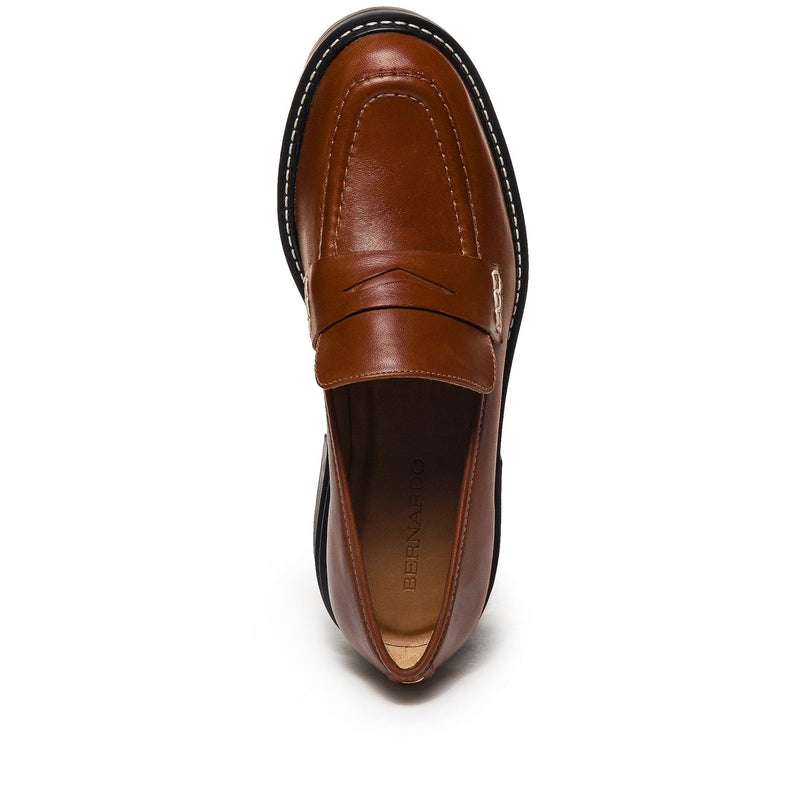 Bernardo Chandler Lug-Sole Loafers Dames Donkerbruin | KOT5014KU