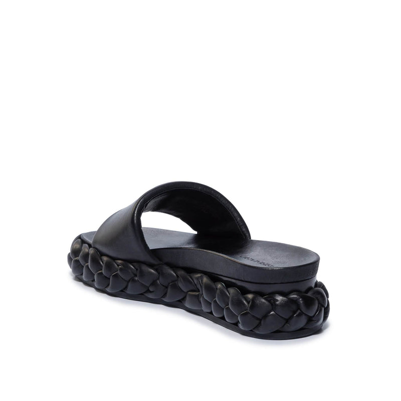 Bernardo Charleston Braided Schuifsandalen Dames Zwart | UYK5441NH