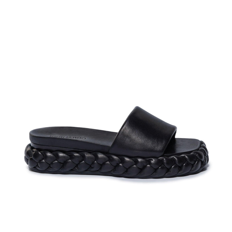 Bernardo Charleston Braided Schuifsandalen Dames Zwart | UYK5441NH