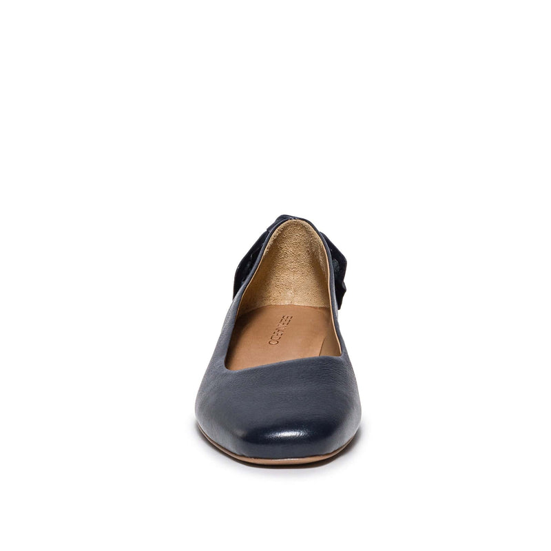 Bernardo Eloisa Bow Ballerinas Dames Donkerblauw | WRC3472RH