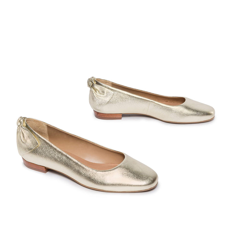 Bernardo Eloisa Bow Ballerinas Dames Goud | SLZ2038YI