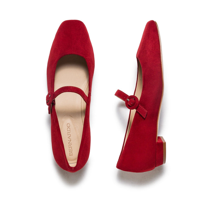 Bernardo Gabriela Mary Jane Ballerinas Dames Donkerrood | FYY1265BK