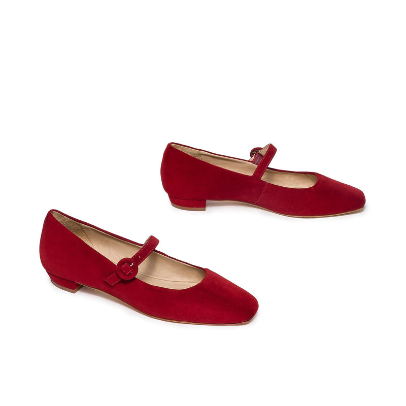 Bernardo Gabriela Mary Jane Ballerinas Dames Donkerrood | FYY1265BK