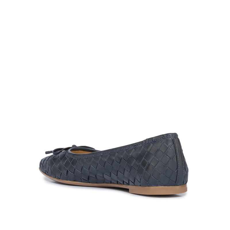 Bernardo Gwynn Woven Ballerinas Dames Donkerblauw | KRM4842IK