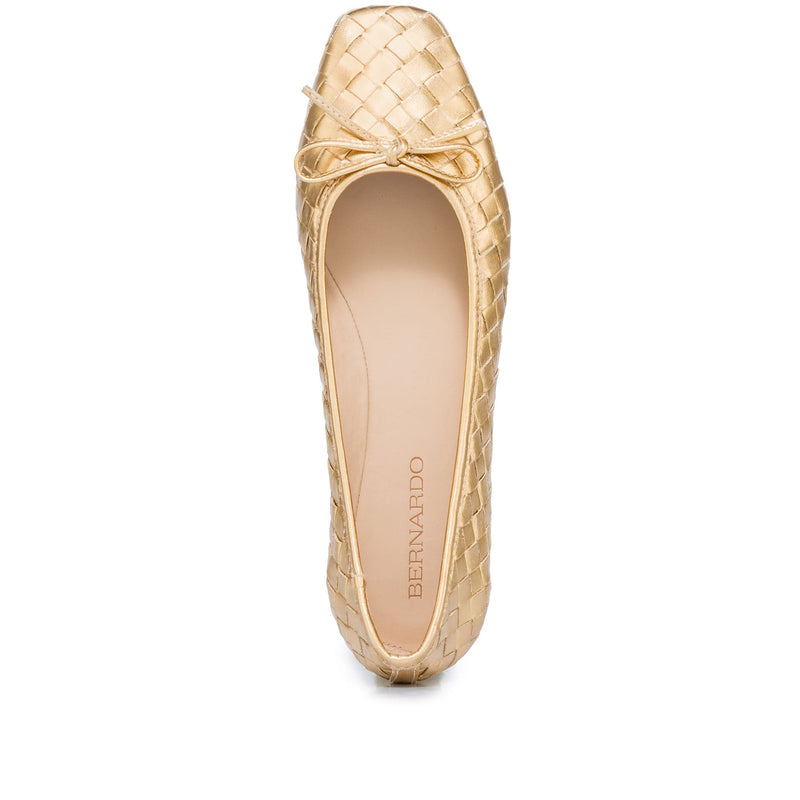 Bernardo Gwynn Woven Ballerinas Dames Goud | JWM8986BT