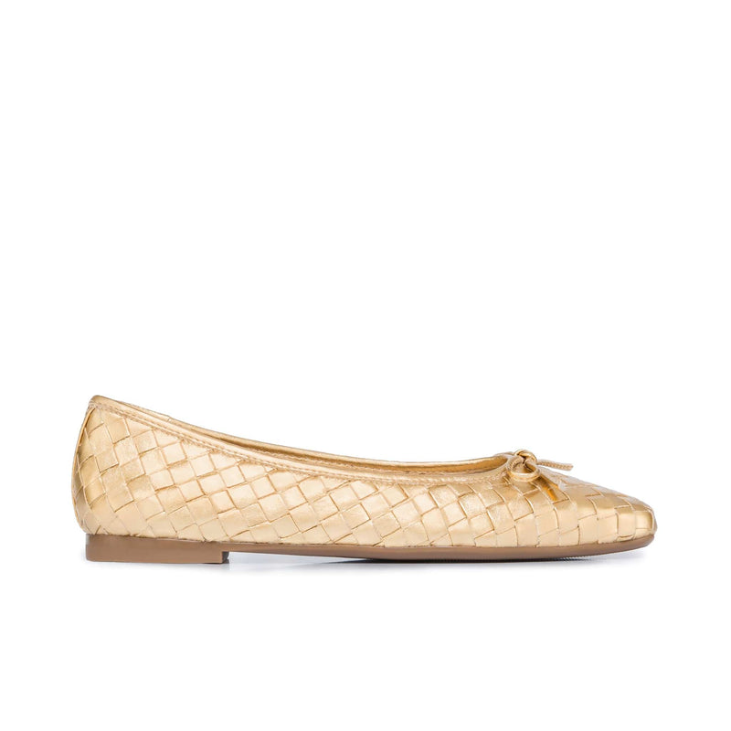 Bernardo Gwynn Woven Ballerinas Dames Goud | JWM8986BT