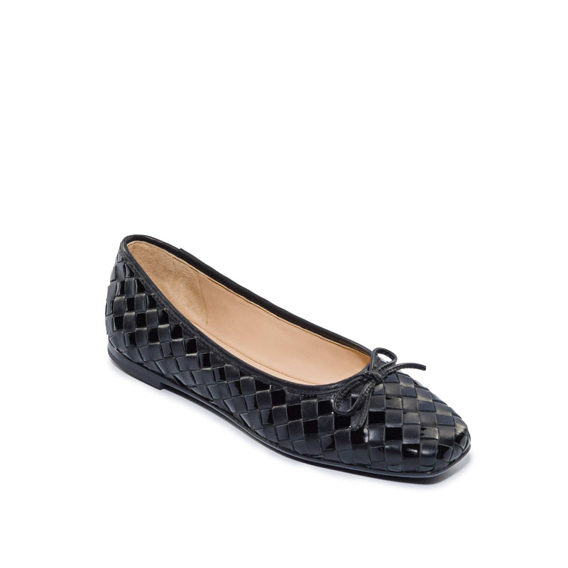 Bernardo Gwynn Woven Ballerinas Dames Zwart | MKQ6655OM