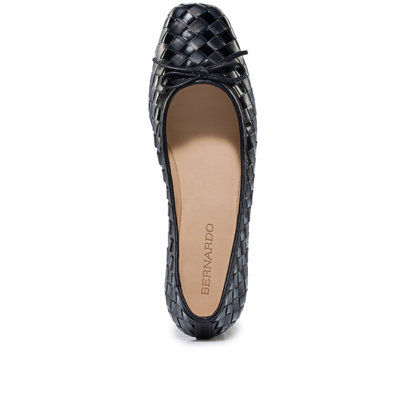 Bernardo Gwynn Woven Ballerinas Dames Zwart | MKQ6655OM