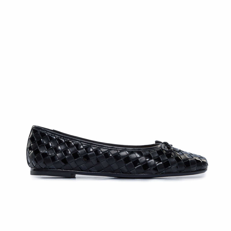 Bernardo Gwynn Woven Ballerinas Dames Zwart | MKQ6655OM