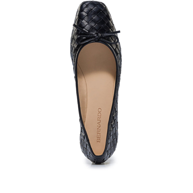 Bernardo Gwynn Woven Ballerinas Dames Zwart | MUH224JV