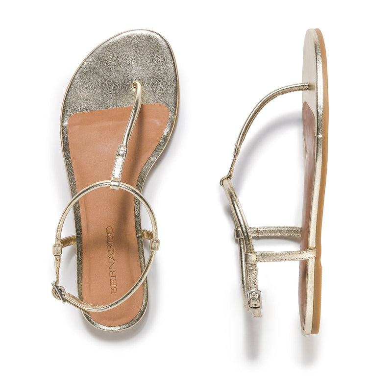 Bernardo Haven Thong Platte Sandalen Dames Goud | HHZ794VS