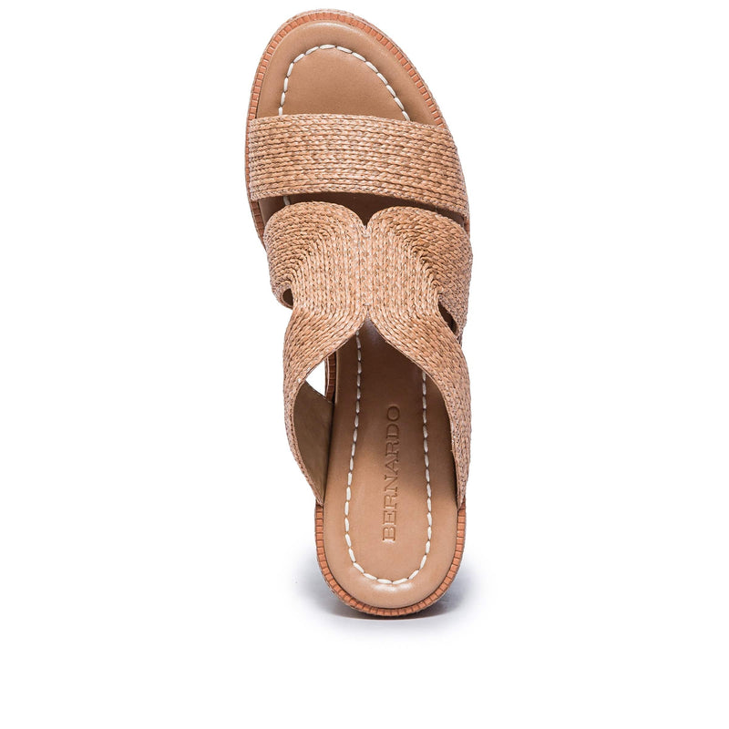 Bernardo Kaian Raffia Sleehak Sandalen Dames Bruin | EMG7485VT