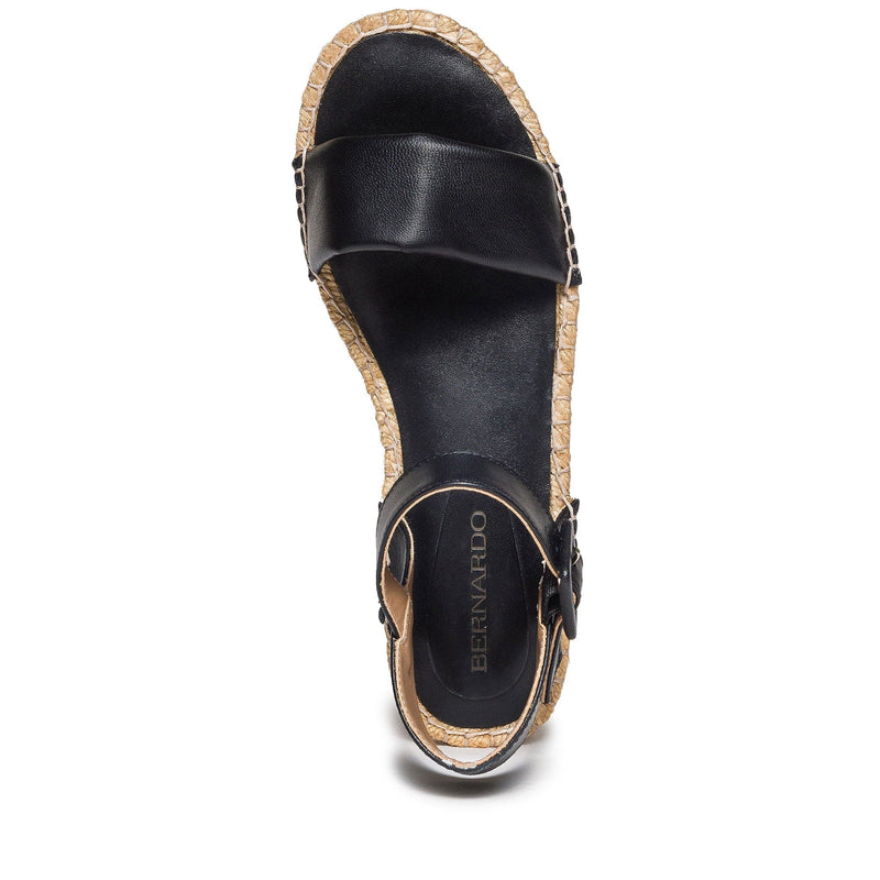 Bernardo Madrid Espadrille Sleehak Sandalen Dames Zwart | ESL10045QW