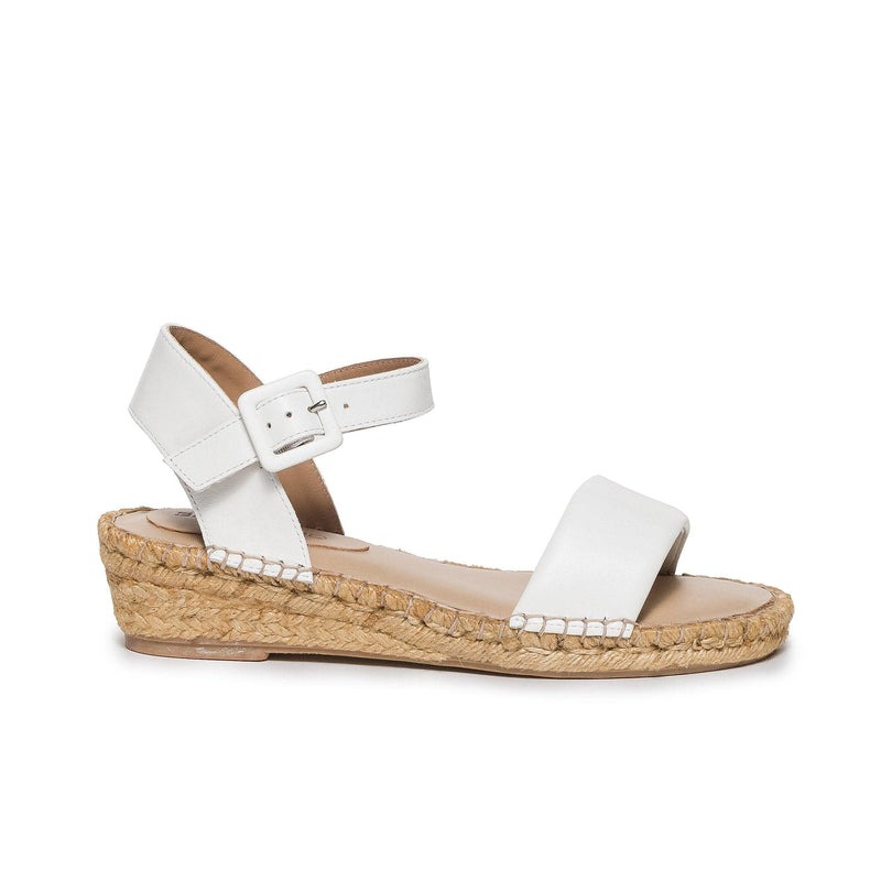 Bernardo Madrid Espadrille Sleehak Sandalen Dames Wit | FZQ3394EM