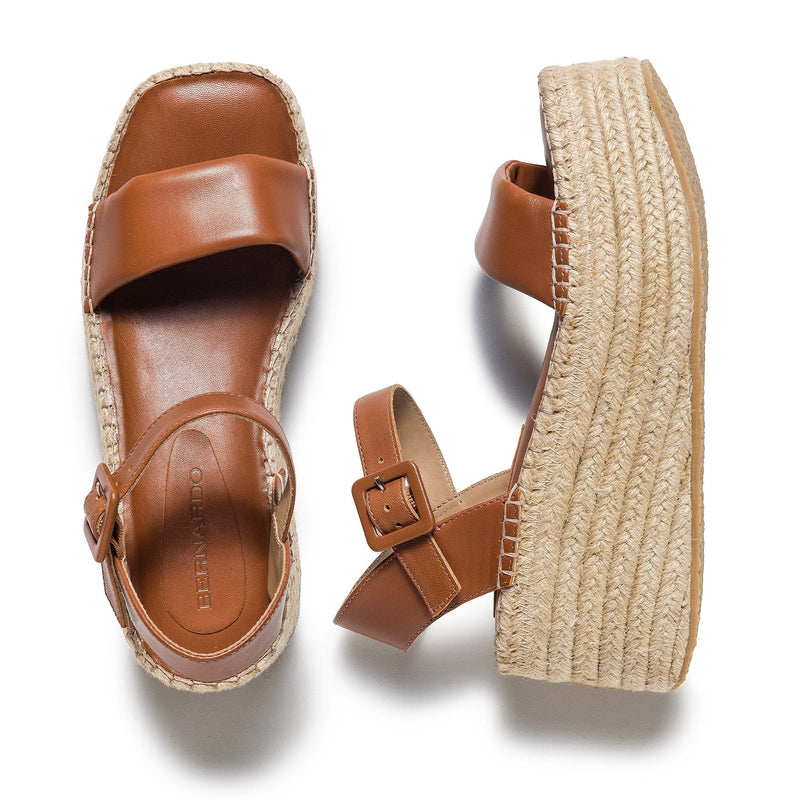 Bernardo Mallorca Espadrille Plateau Sandalen Dames Donkerbruin | OIW719VJ