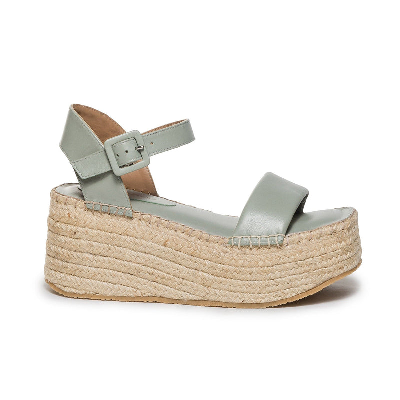 Bernardo Mallorca Espadrille Plateau Sandalen Dames Lichtgroen | ATO4486RM