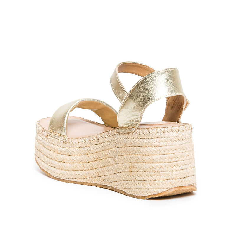 Bernardo Mallorca Espadrille Plateau Sandalen Dames Goud | WJW7738FE