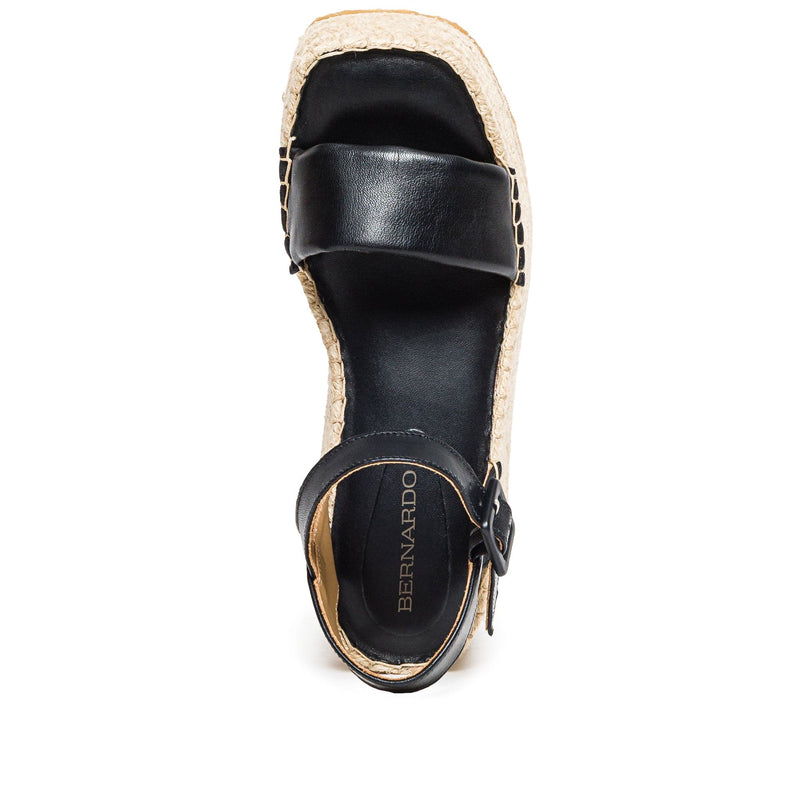 Bernardo Mallorca Espadrille Plateau Sandalen Dames Zwart | NQL588MX