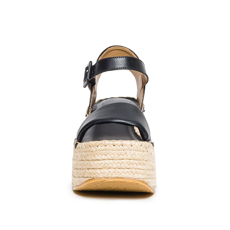 Bernardo Mallorca Espadrille Plateau Sandalen Dames Zwart | NQL588MX