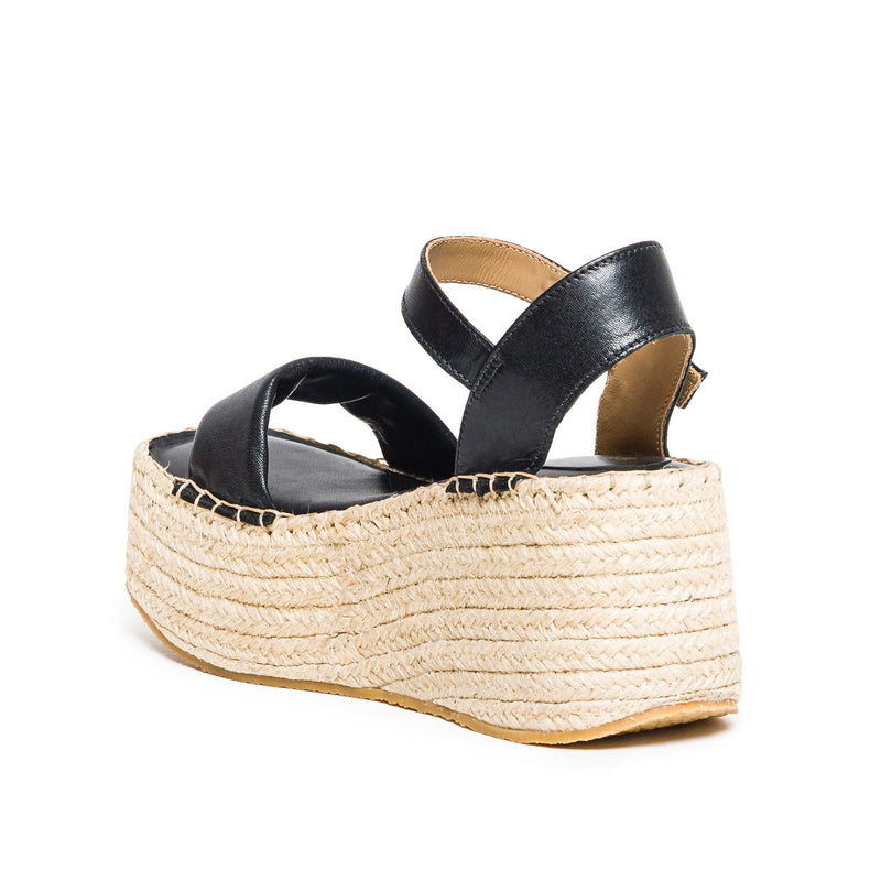 Bernardo Mallorca Espadrille Plateau Sandalen Dames Zwart | NQL588MX