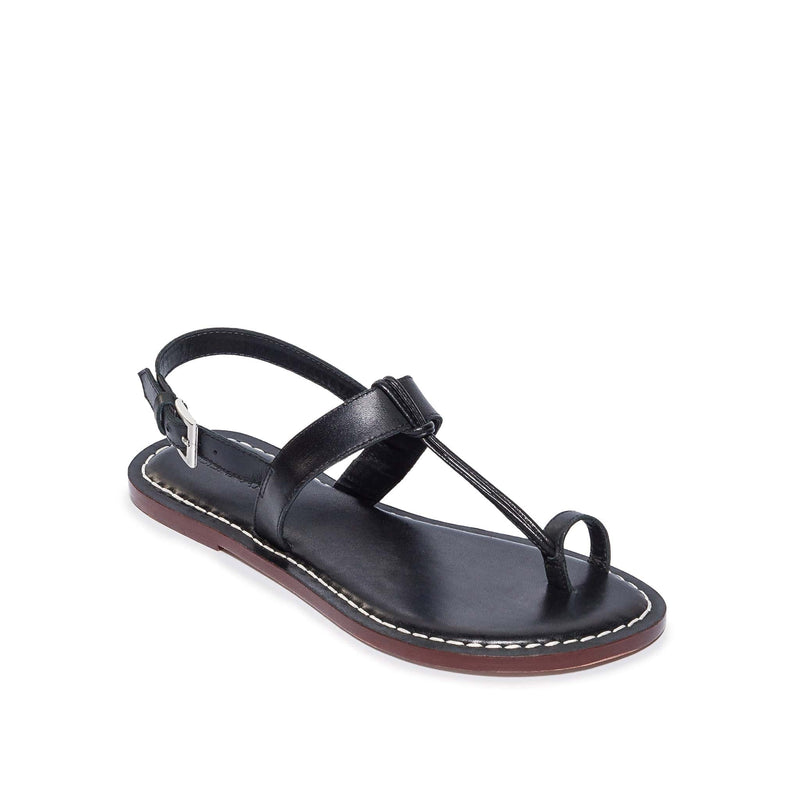 Bernardo Maverick 2 Toe Ring Platte Sandalen Dames Zwart | HQD3075VJ