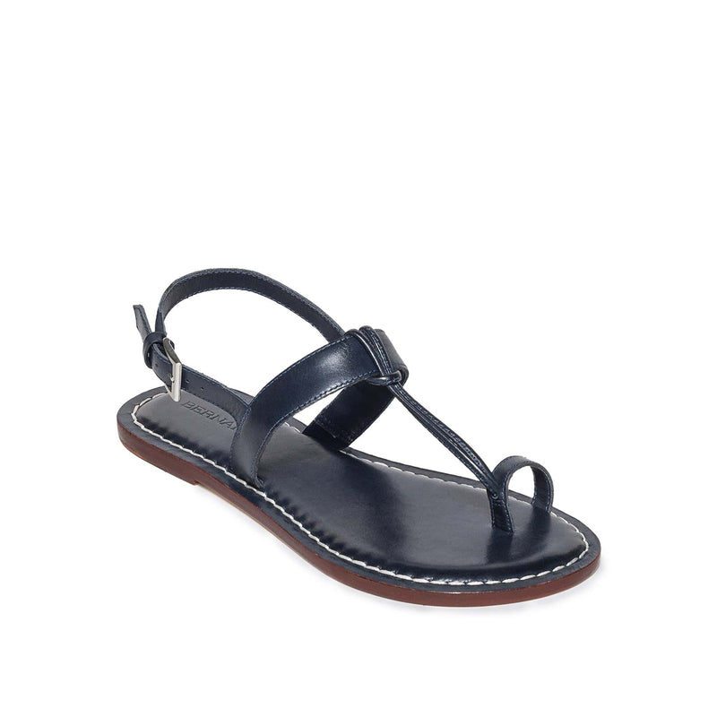 Bernardo Maverick 2 Toe Ring Platte Sandalen Dames Donkerblauw | OUT780SP