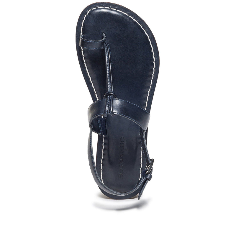 Bernardo Maverick 2 Toe Ring Platte Sandalen Dames Donkerblauw | OUT780SP