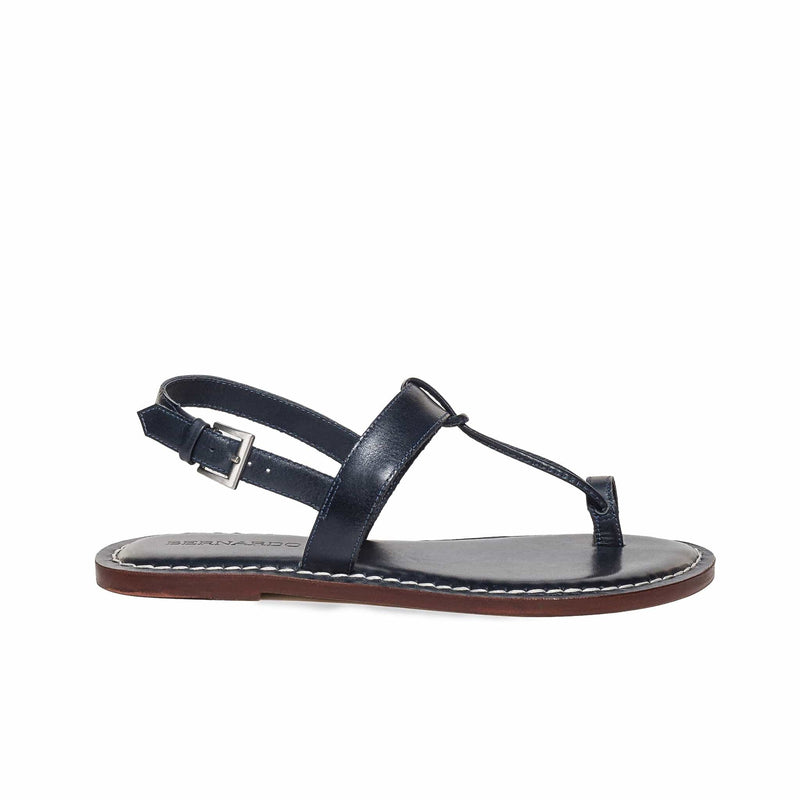 Bernardo Maverick 2 Toe Ring Platte Sandalen Dames Donkerblauw | OUT780SP