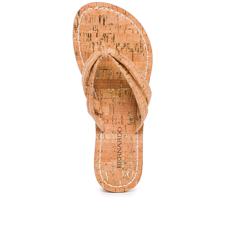 Bernardo Miami Thong Schuifsandalen Dames Bruin | DJK4429AO