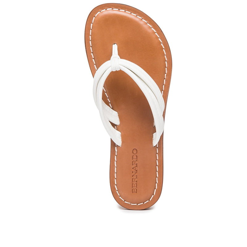 Bernardo Miami Thong Schuifsandalen Dames Wit | VQX7824BZ