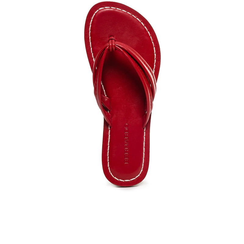 Bernardo Miami Thong Schuifsandalen Dames Rood | FBP4090UZ