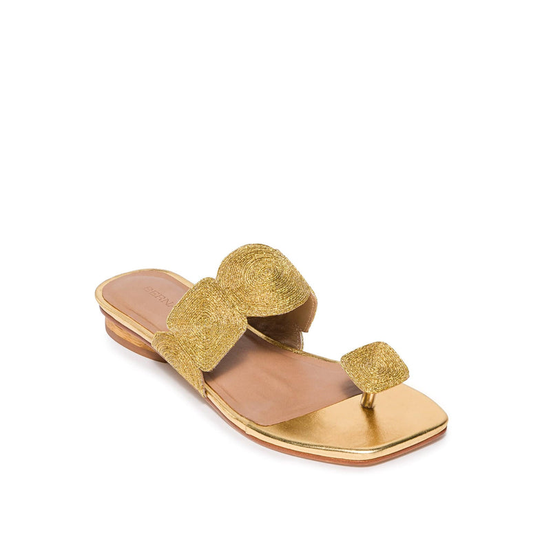 Bernardo Palermo Platte Sandalen Dames Goud | NUC3143UG