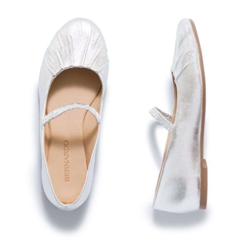 Bernardo Savona Ballerina Ballerinas Dames Zilver | LYV7982YY