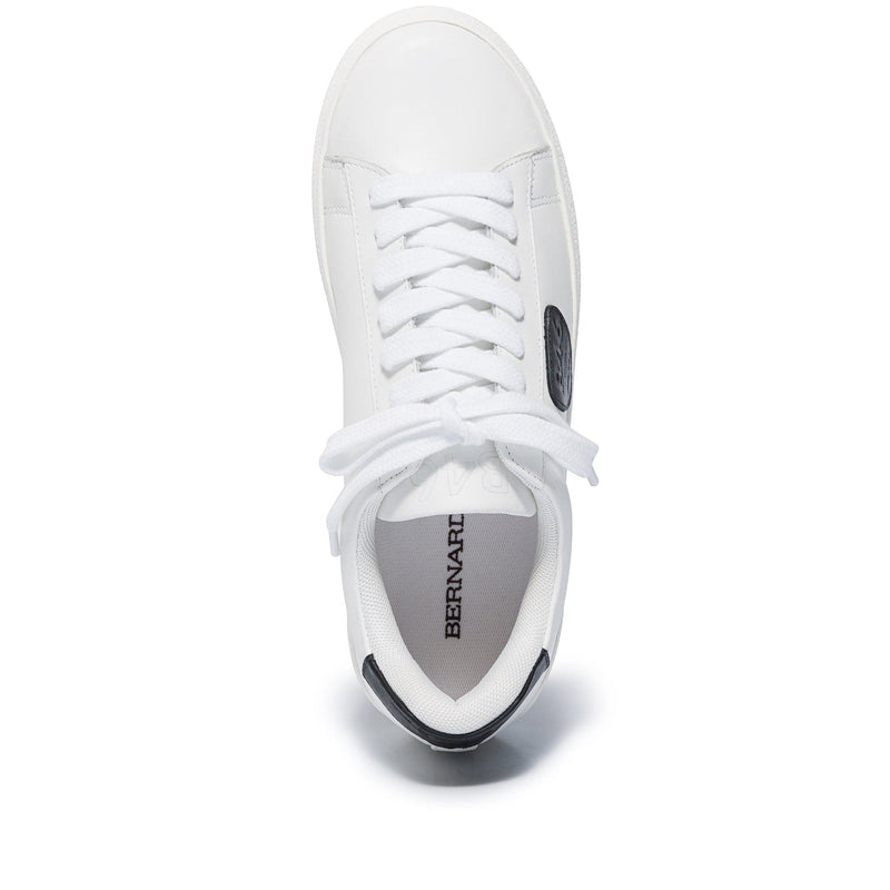 Bernardo Tatum Sneakers Dames Wit Zwart | APC1810WC