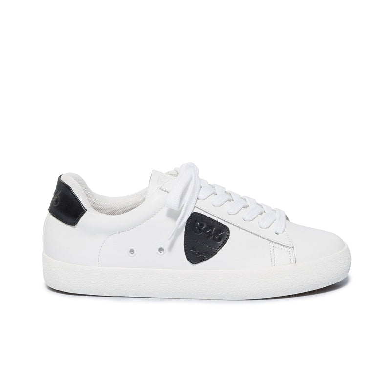 Bernardo Tatum Sneakers Dames Wit Zwart | APC1810WC