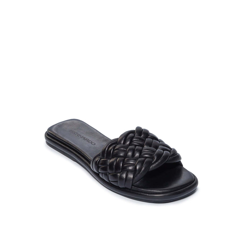 Bernardo Troy Woven Schuifsandalen Dames Zwart | JHX884DP