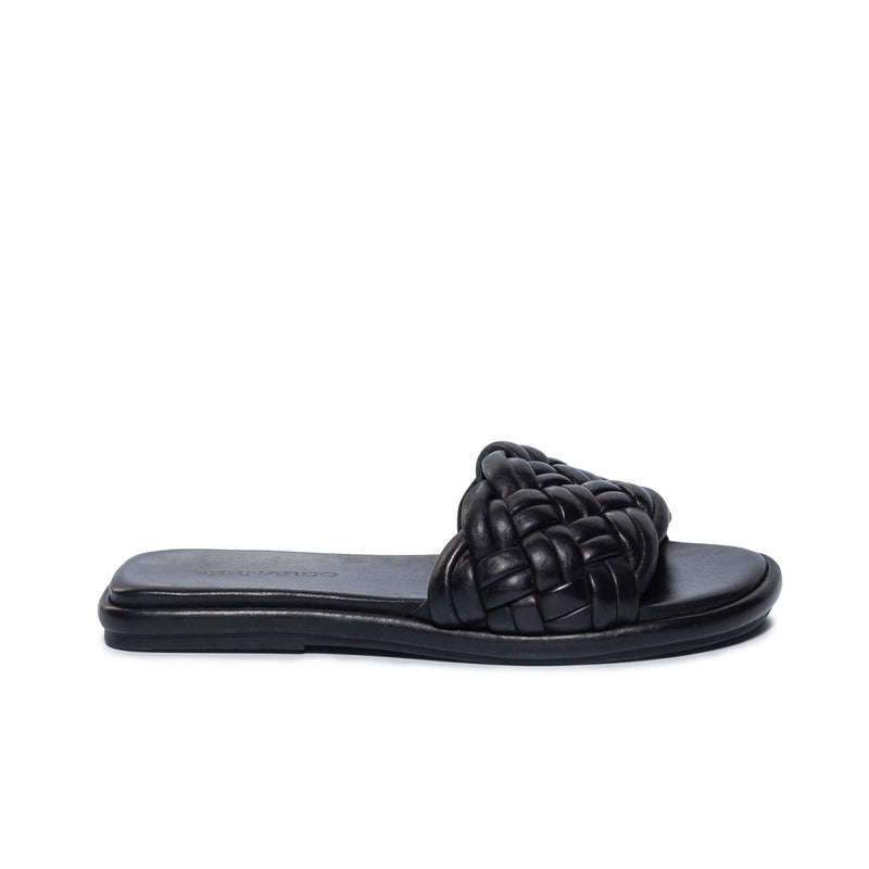 Bernardo Troy Woven Schuifsandalen Dames Zwart | JHX884DP