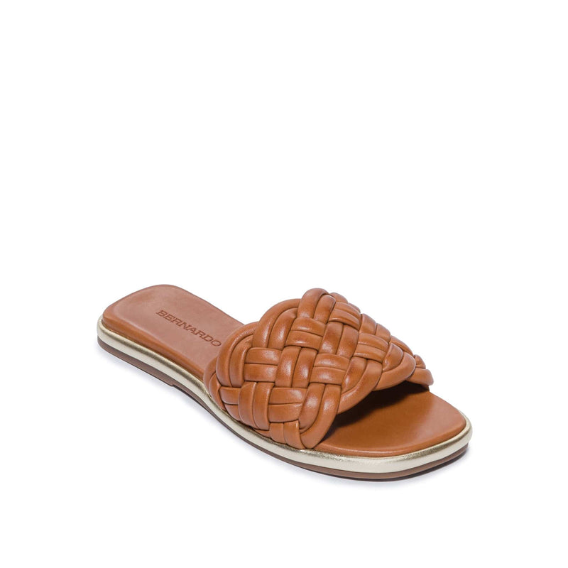 Bernardo Troy Woven Schuifsandalen Dames Donkerbruin | NAG4475HA