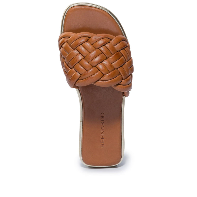 Bernardo Troy Woven Schuifsandalen Dames Donkerbruin | NAG4475HA