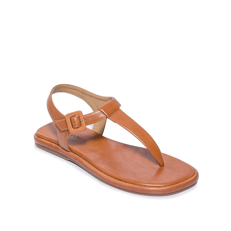 Bernardo Tucson T-Strap Platte Sandalen Dames Donkerbruin | TCC3027RY