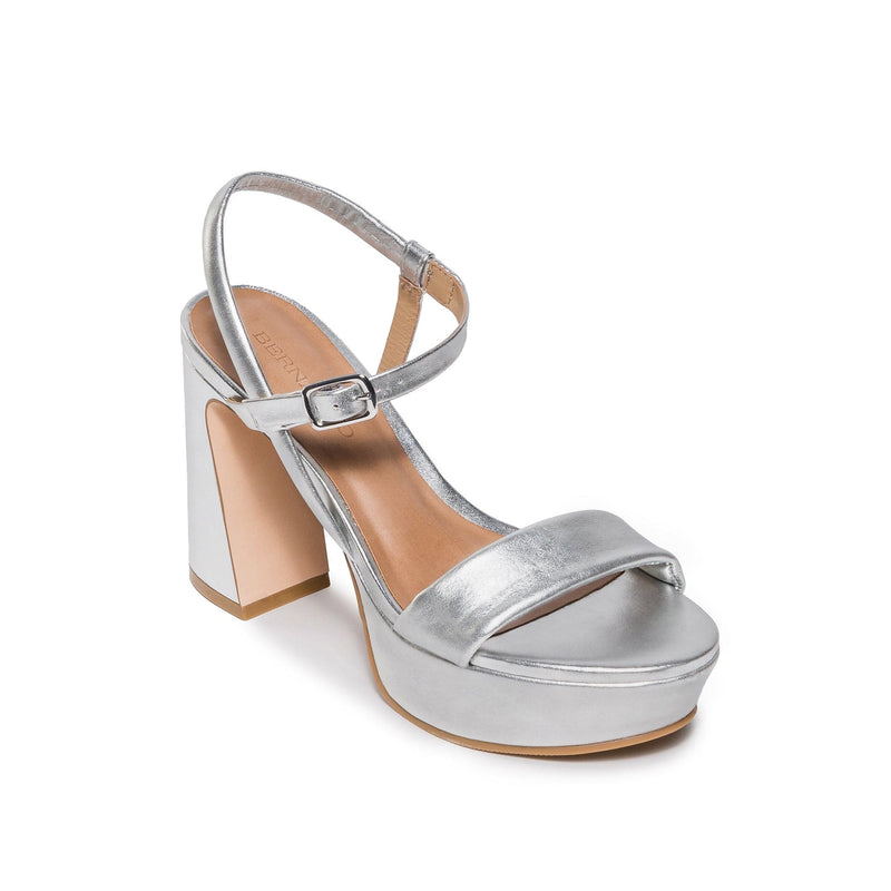 Bernardo Ventura Plateau Sandalen Dames Zilver | KQN6340RN